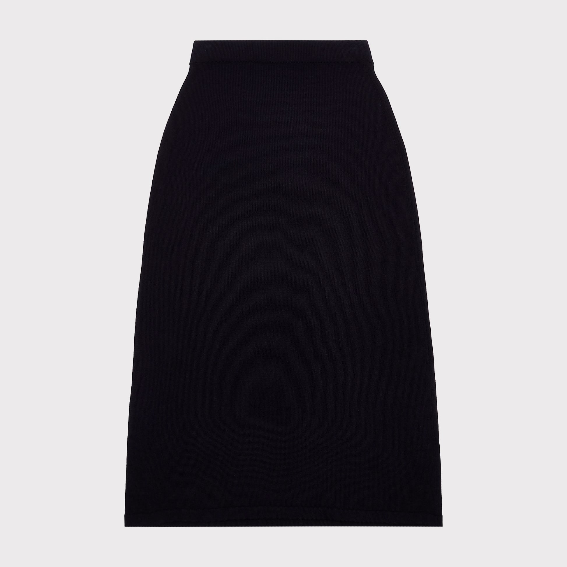 Back flatshot of " Notes For Radical Living" skirt.