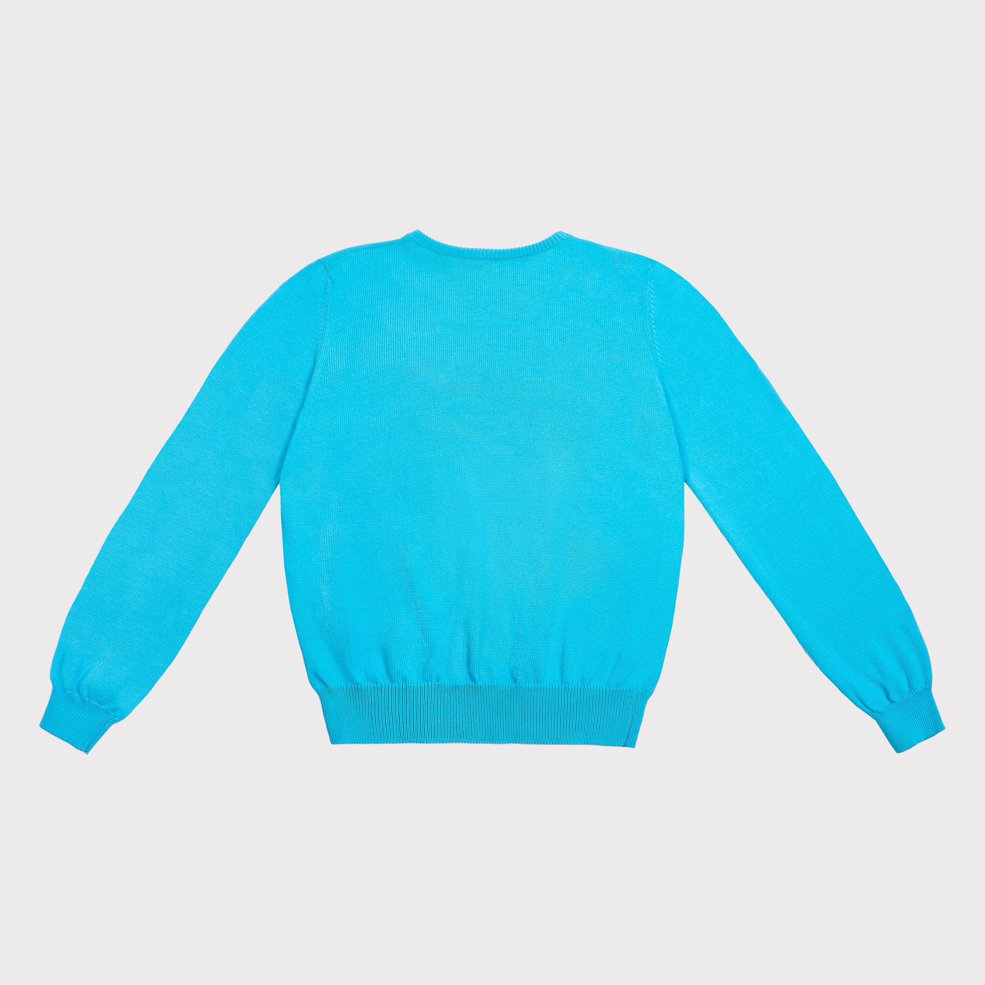 Back flatshot of the "Make Friends With Chaos" knit 