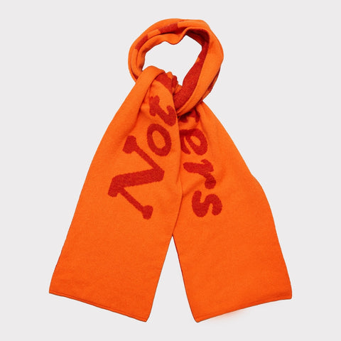 Tilda Swinton x HADES Nothing Matters scarf tied