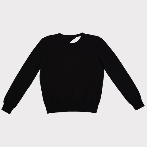 Back flat shot of the Sélavy jumper in black