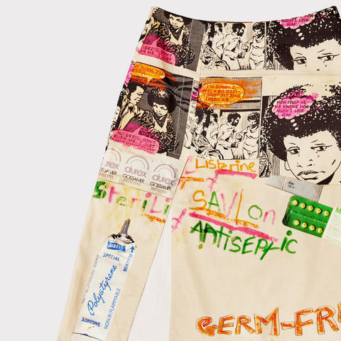 Close up of the 'I Am A Poseur' skirt