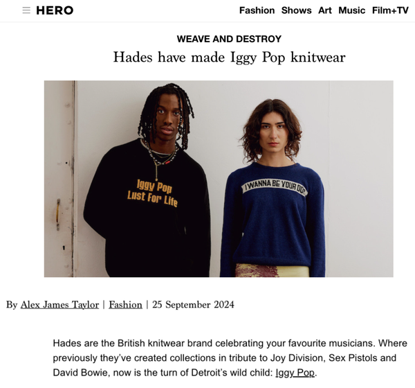 HADES Wool in HERO Magazine