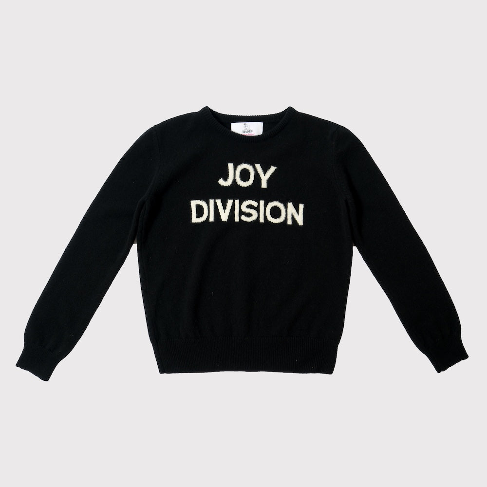 HADES wool Joy Division jumper black and white