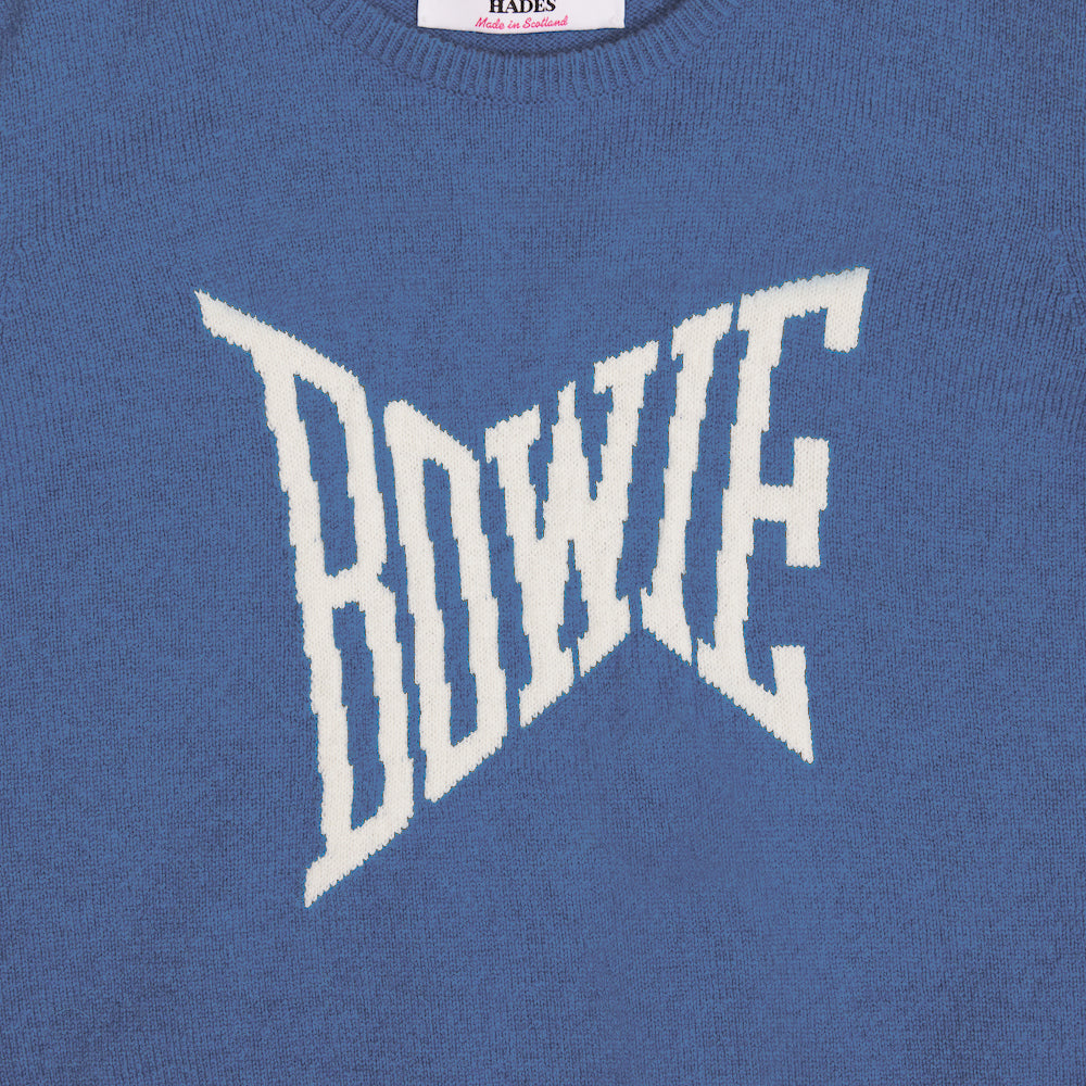 Slogan detail image of the 'Lets Dance' knit from the Best of Bands Collection