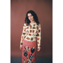 Model wearing the Paperdoll cardigan.