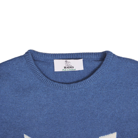 Neck label detail image of the 'Lets Dance' knit from the Best of Bands Collection