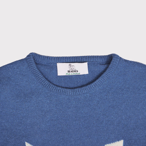 Neck label detail image of the 'Lets Dance' knit from the Best of Bands Collection