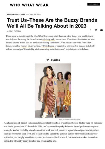 HADES brands to know Who What Wear