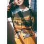 Model wearing the Countryside In Colour cardigan