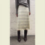 Model showing the fit of HADES HADES HADES logo skirt