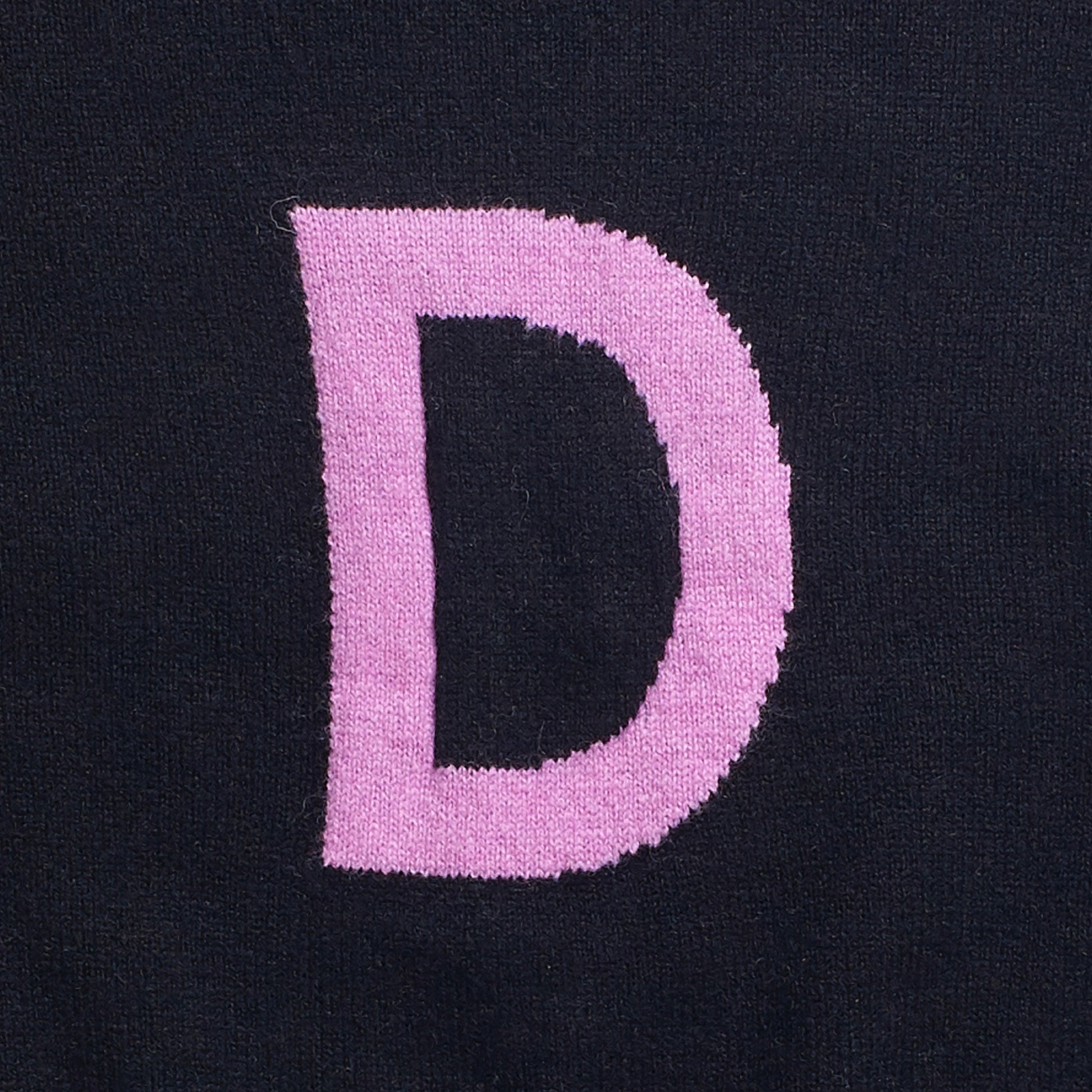 Alphabet D knit