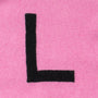 pink and black alphabet jumper
