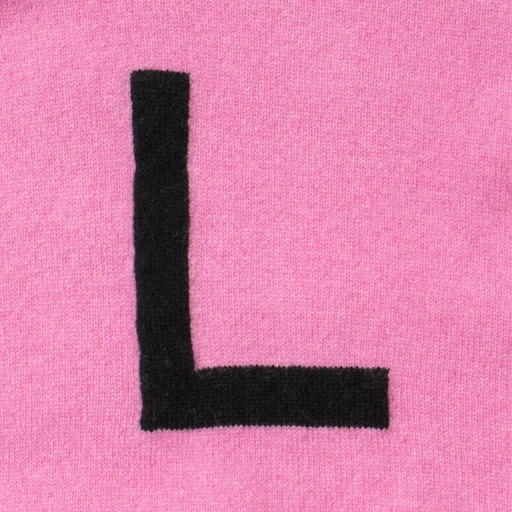 pink and black alphabet jumper