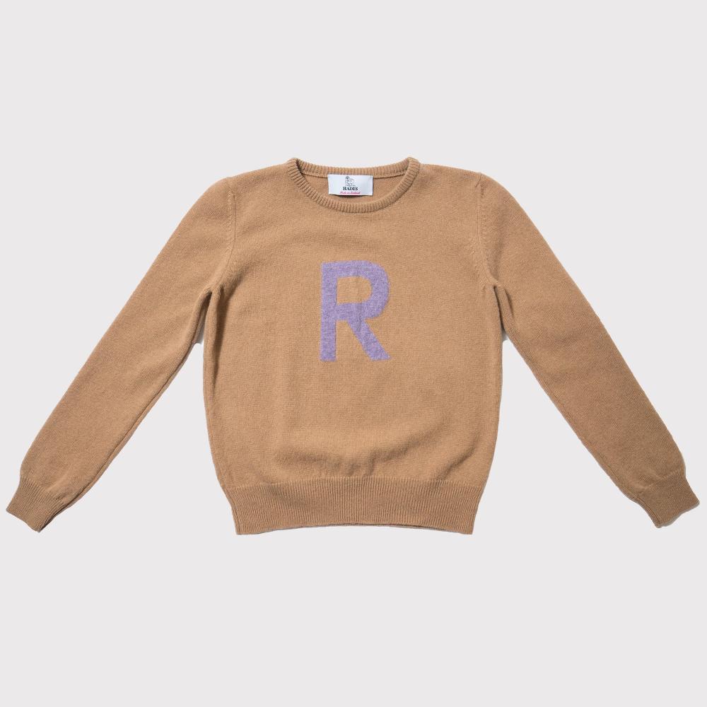 HADES | Alphabet R Knit | Lambswool Wool Jumper