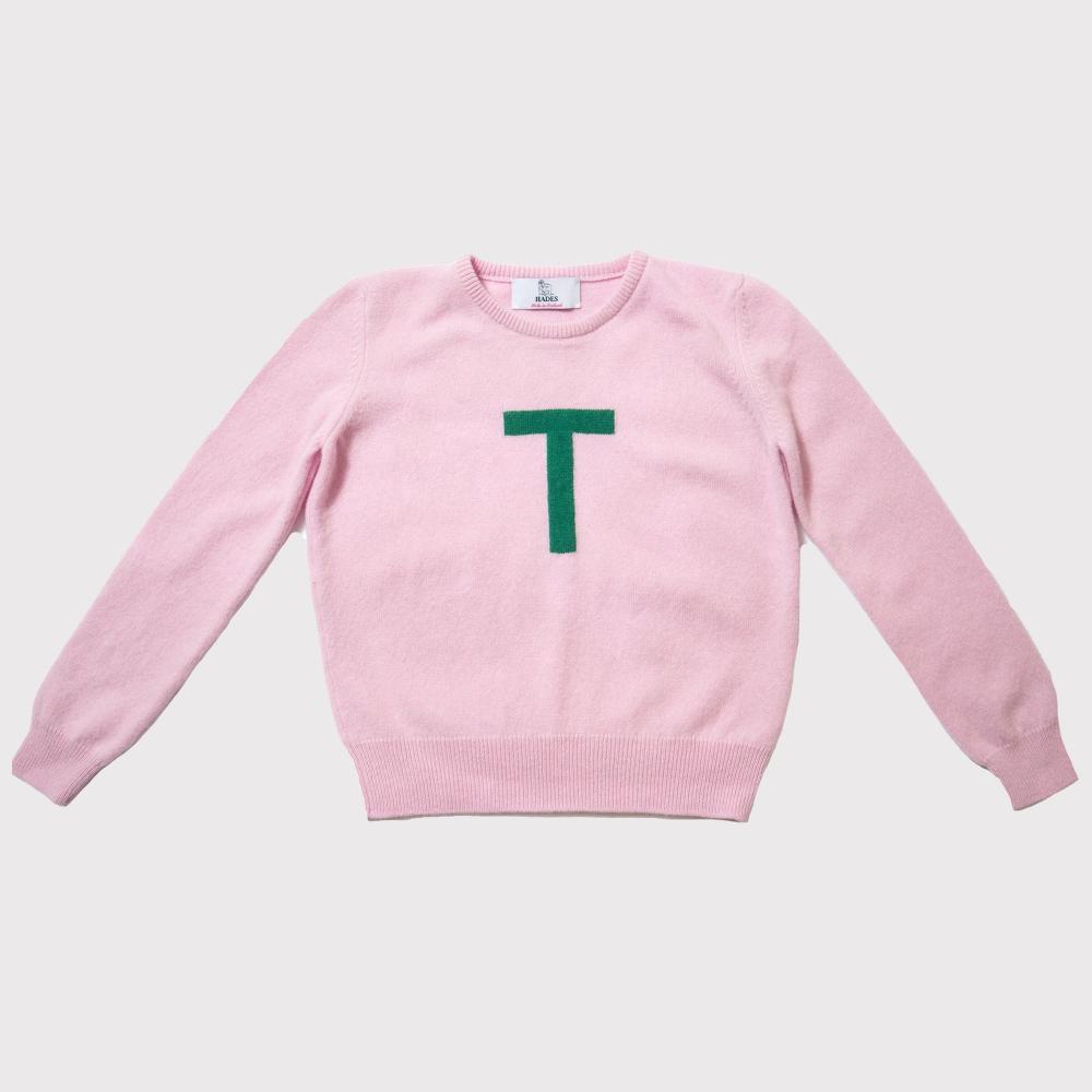 HADES Alphabet T Knit Lambswool Wool Jumper
