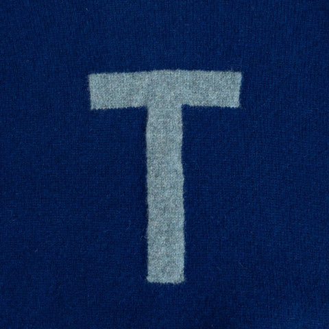 Knitted T letter jumper