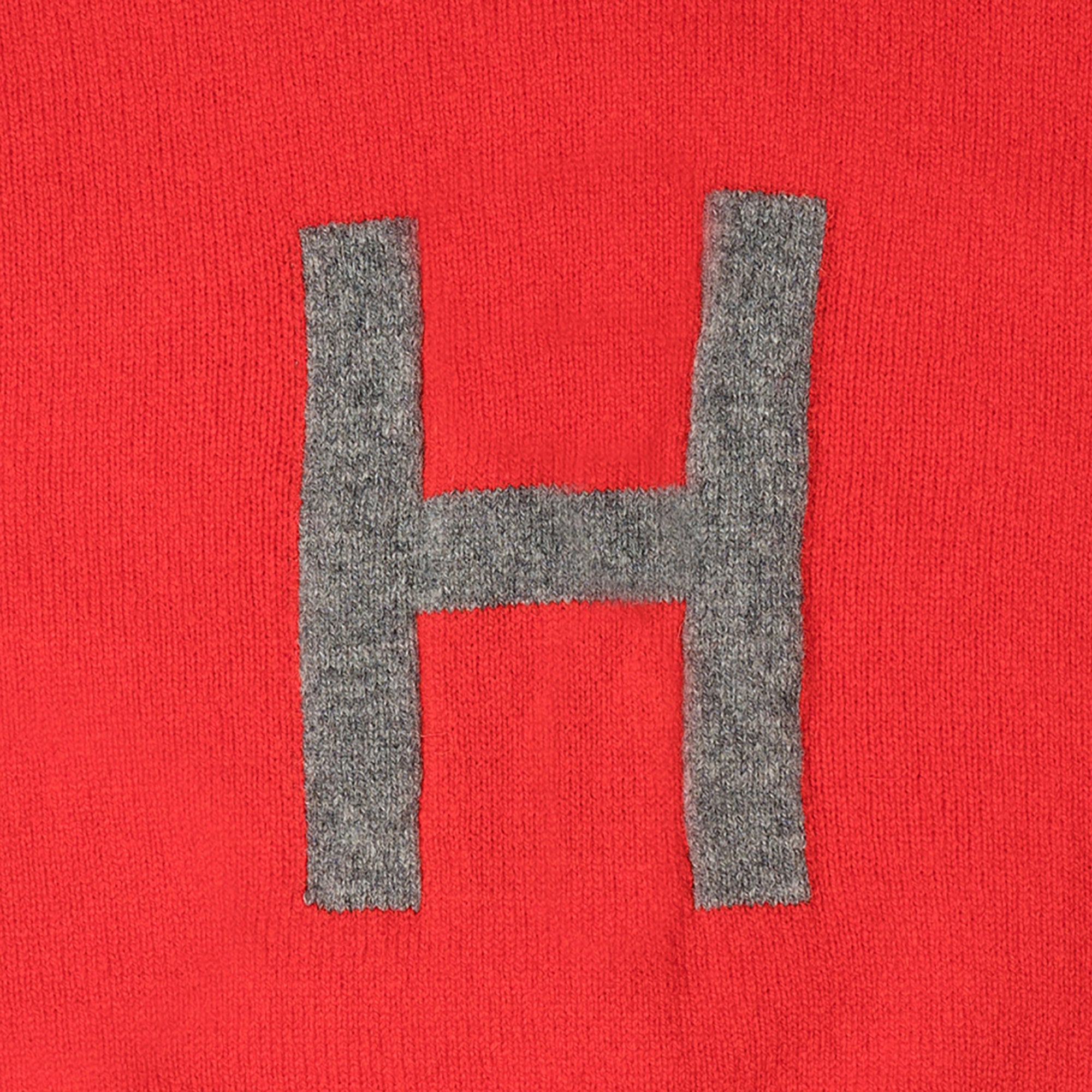 Archive - Alphabet H Knit - Scarlet