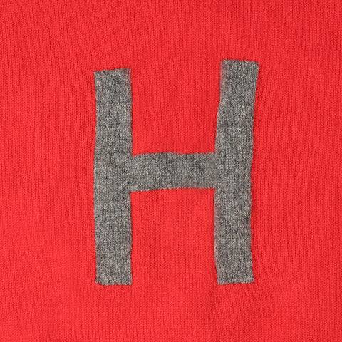 Archive - Alphabet H Knit - Scarlet