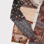 Image of the sleeve detail on the William Blake printed cardigan. 