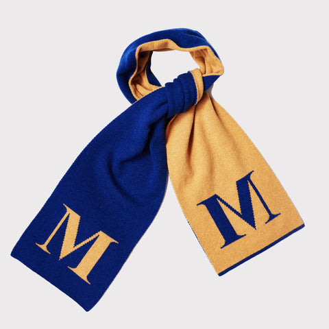 HADES Alphabet letter M scarf 