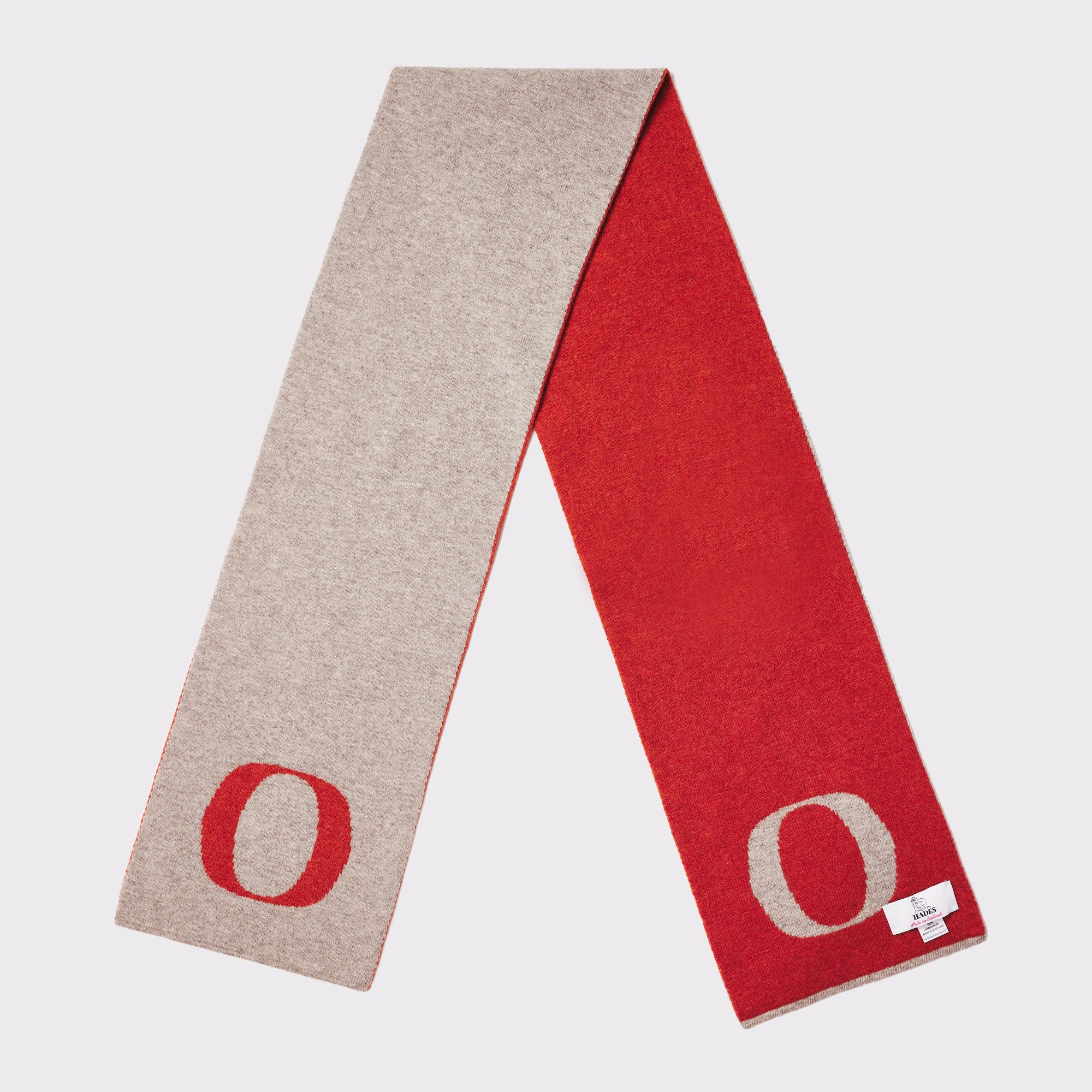 HADES Alphabet letter O scarf 