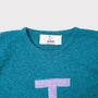 HADES Alphabet letter T jumper neck label