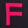 Navy & pink letter F jumper HADES Wool
