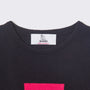 Navy & pink letter F jumper HADES Wool