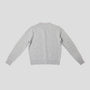 Light grey & orange letter L Alphabet cardigan HADES Wool 
