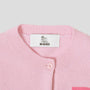 Pink letter P Alphabet cardigan HADES wool