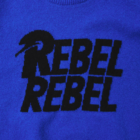 HADES Wool Blue Rebel Rebel Jumper David Bowie