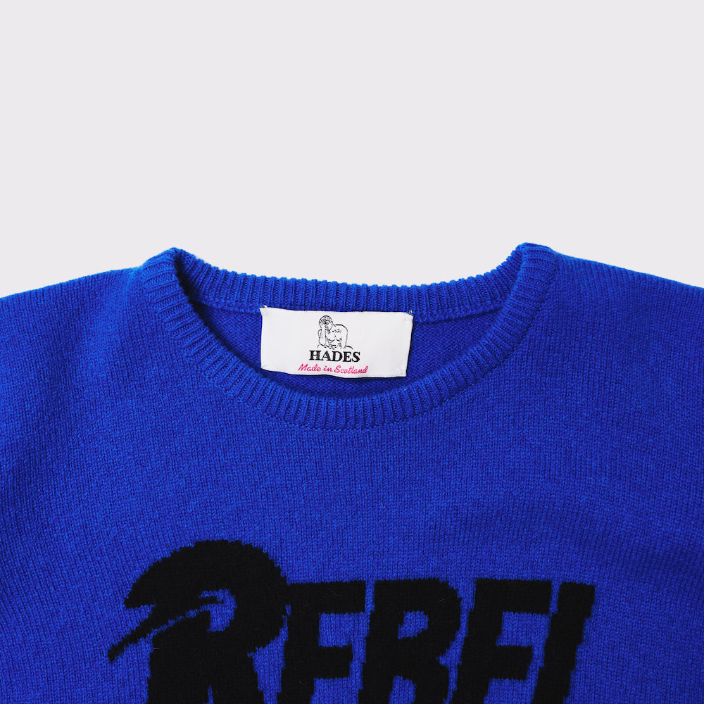 HADES Wool Blue Rebel Rebel Jumper David Bowie