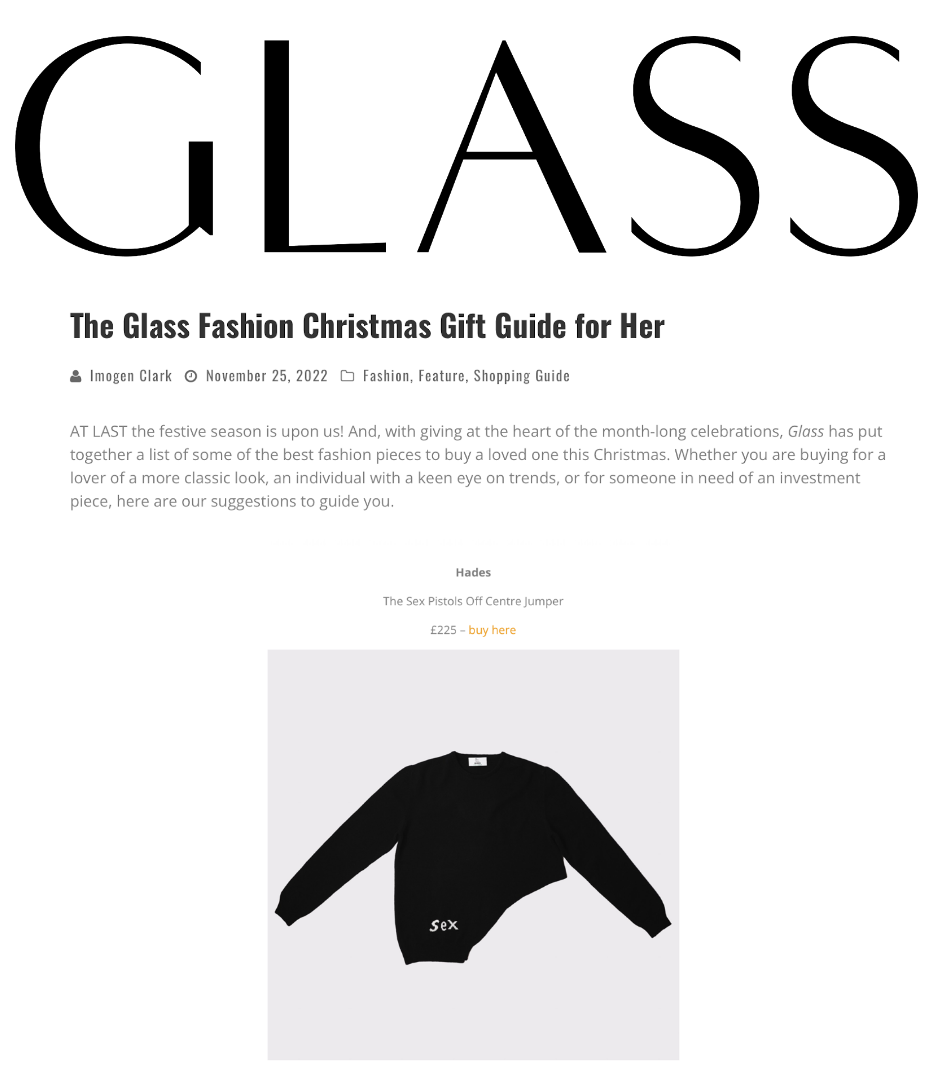 HADES GLASS Christmas Gift