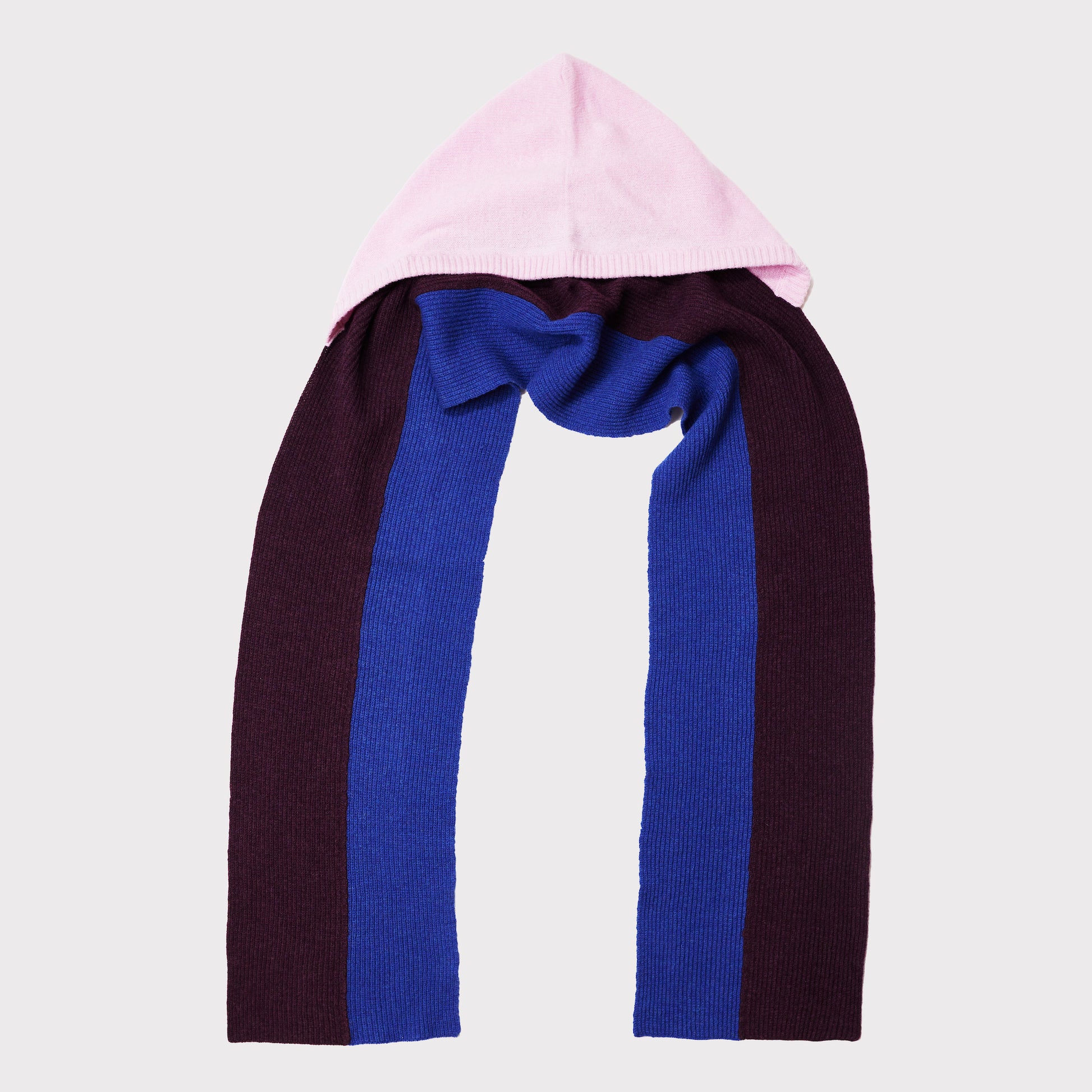 HADES Hooded Scarf pink, purple and blue