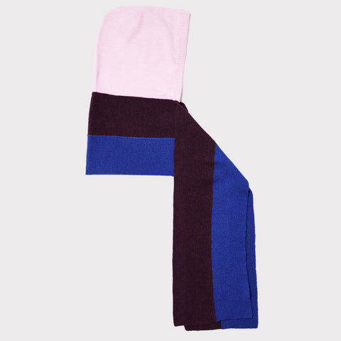 HADES Hooded Scarf pink, purple and blue