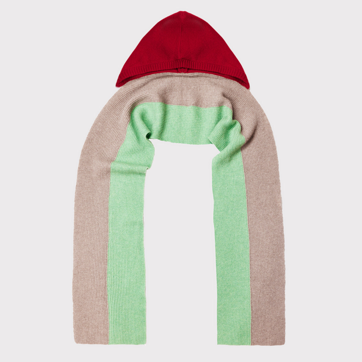HADES red hooded scarf