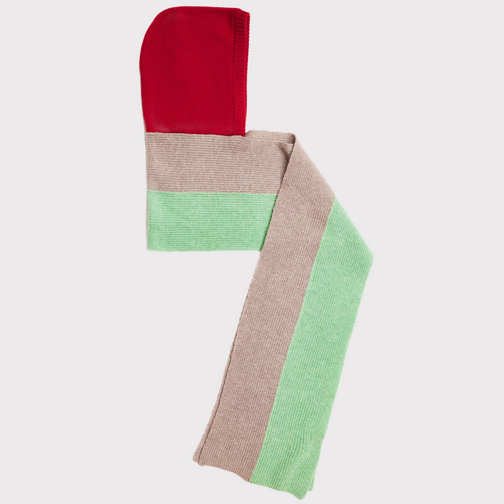 HADES red hooded scarf