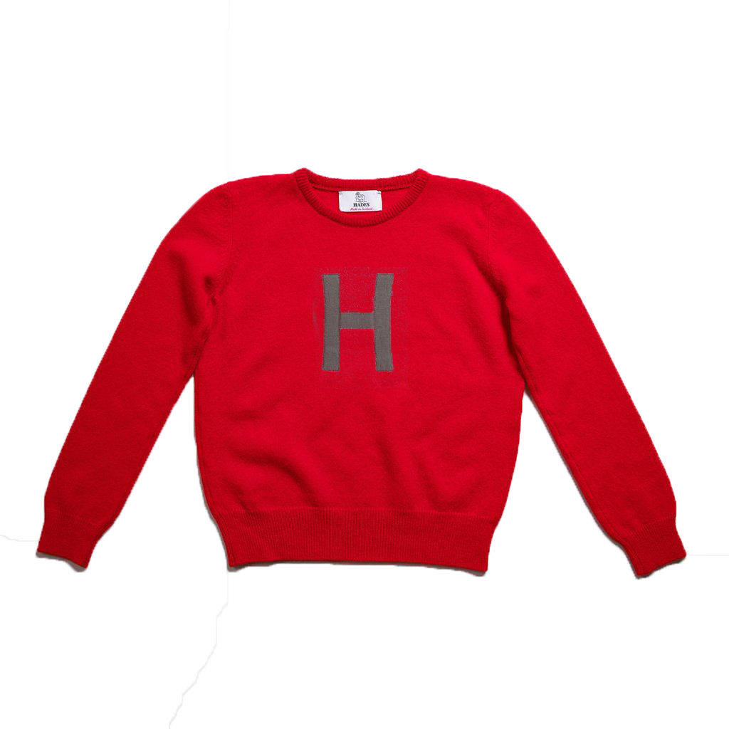 Archive - Alphabet H Knit - Scarlet