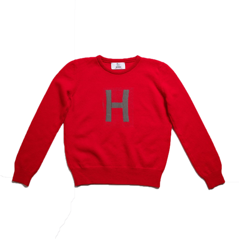 Archive - Alphabet H Knit - Scarlet