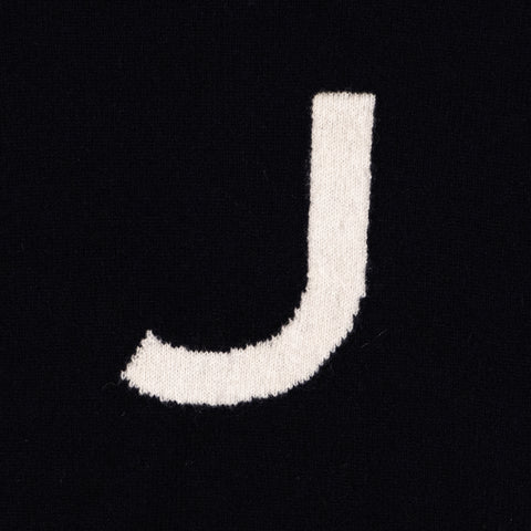 Knitted J letter
