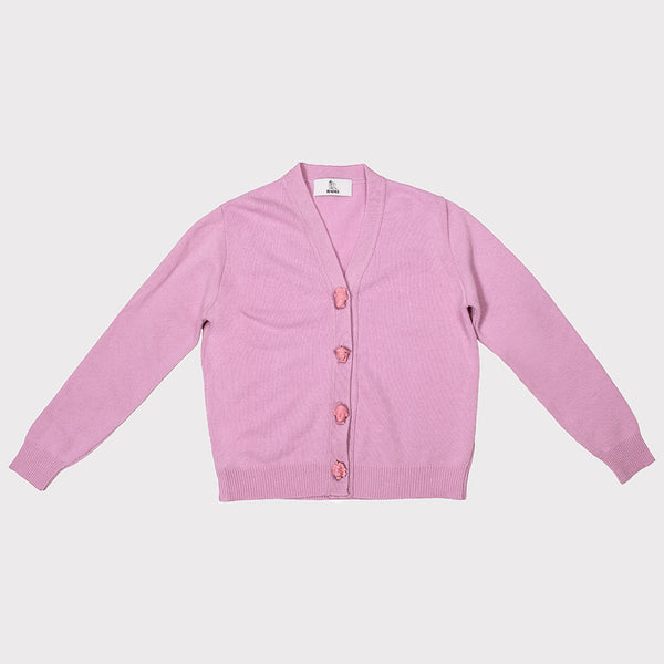 Carrington Cardigan Pink HADES Wool