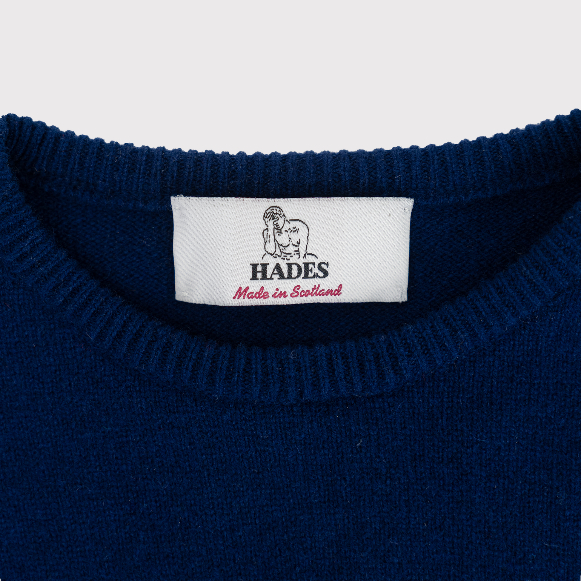 Deep blue made in scotland jumper