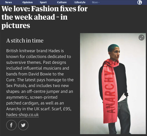 The Guardian HADES Anarchy in the UK scarf