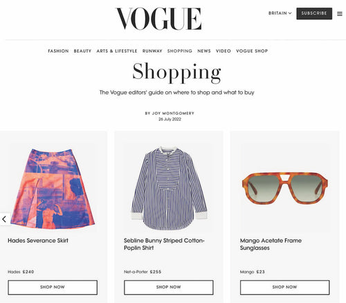 HADES skirt Vogue