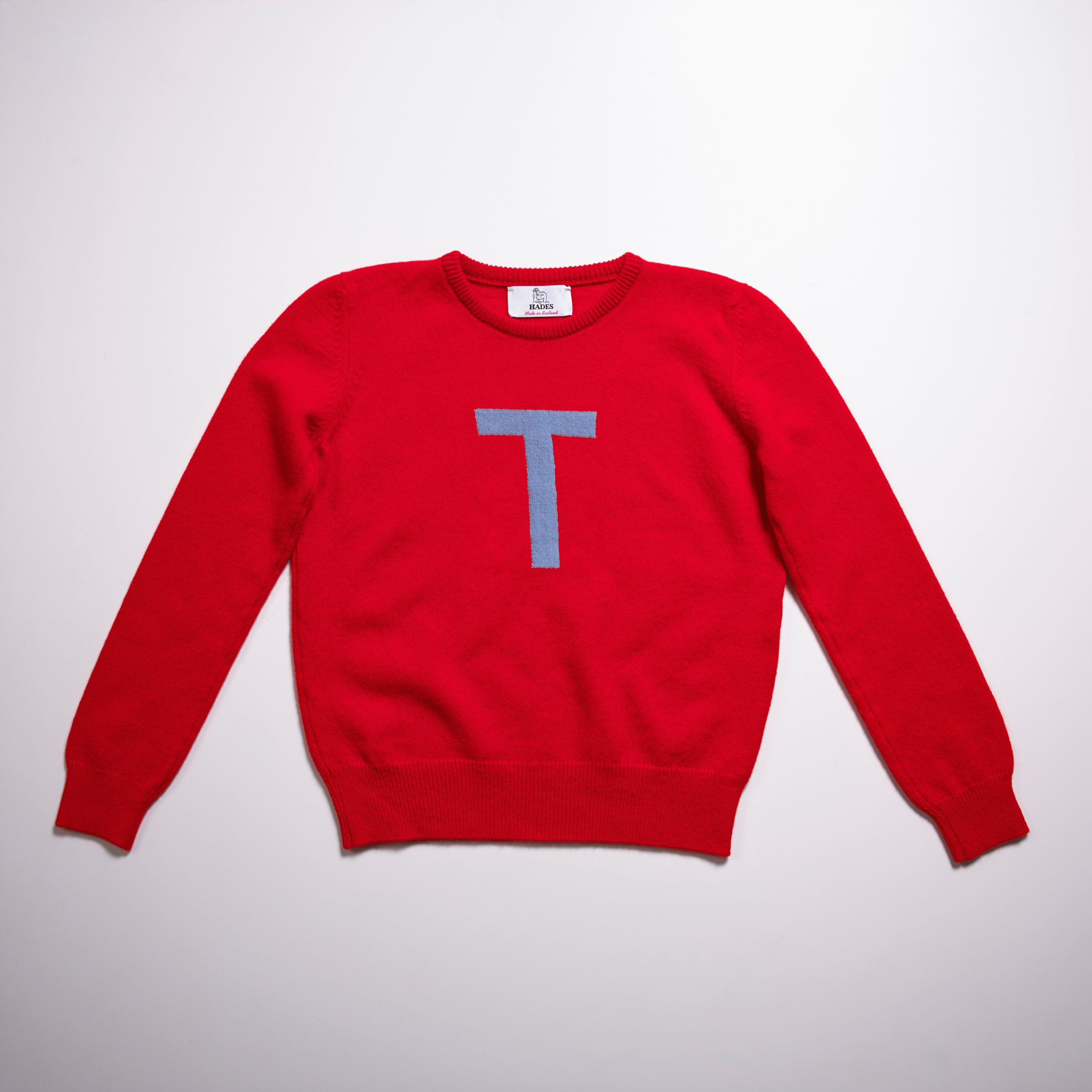 Alphabet T letter jumper